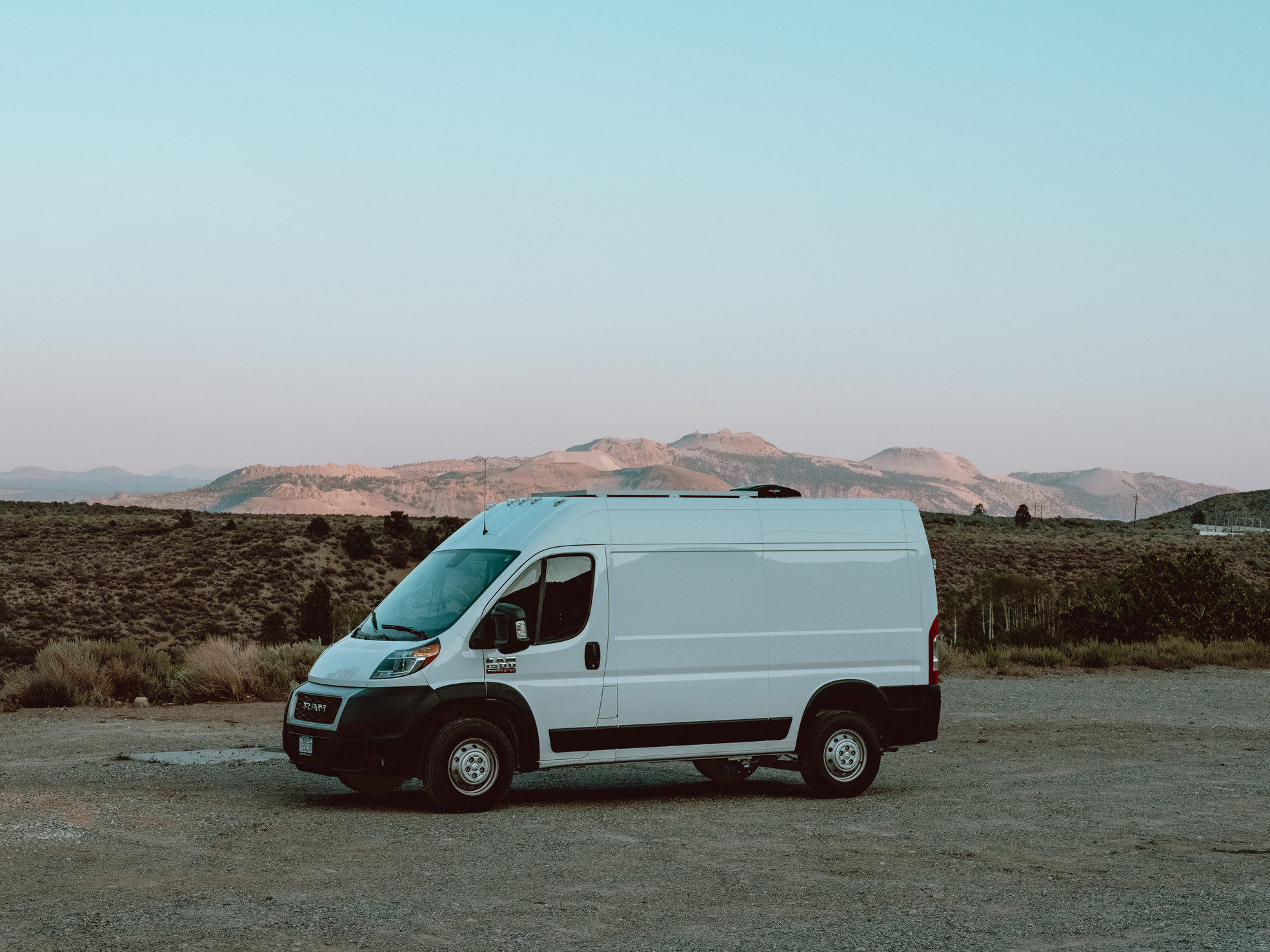 White Van on the Road